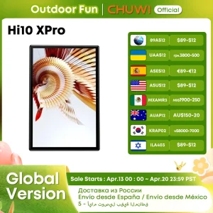 CHUWI Hi10X Pro 10.1 Inch 800*1280 IPS Screen Unisoc T606 4GB RAM 128GB ROM Tablets 2.4G/5G Wifi Android 13 Tablet PC 7000mah