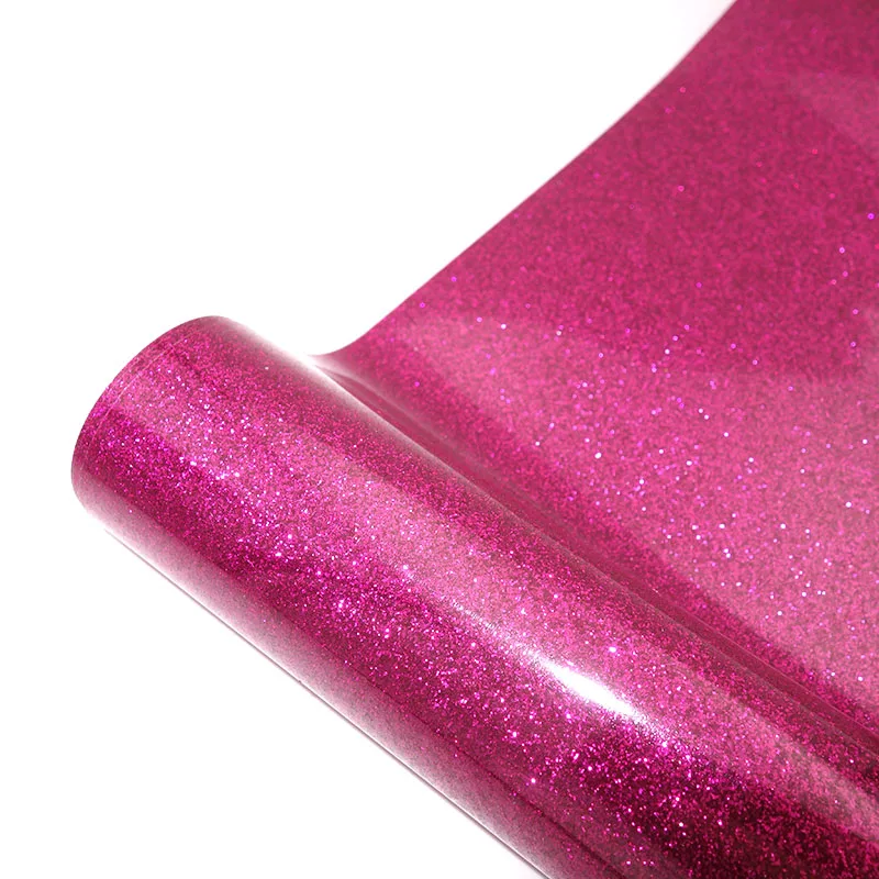 22 Colors Heat Transfer Glitter Vinyl Iron On For clothes Easy To Weed HTV Shirt High Elastic Decor Film Easy To Cut - Image 13
