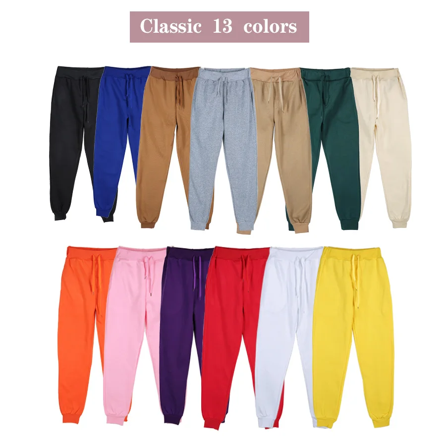 Men's Athletic Trainning Joggers Casual Loose Fit Sweatpants Spring Fall Fleece Lined Pants Elastic Waist Drawstring Trousers - Image 6