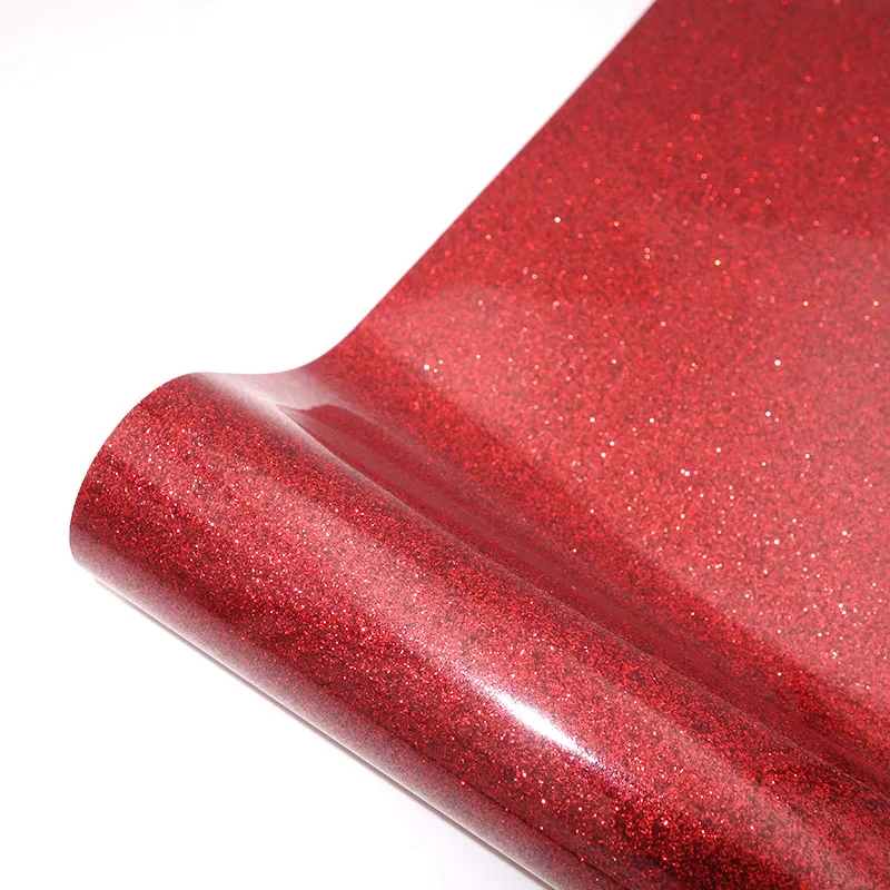 22 Colors Heat Transfer Glitter Vinyl Iron On For clothes Easy To Weed HTV Shirt High Elastic Decor Film Easy To Cut - Image 26