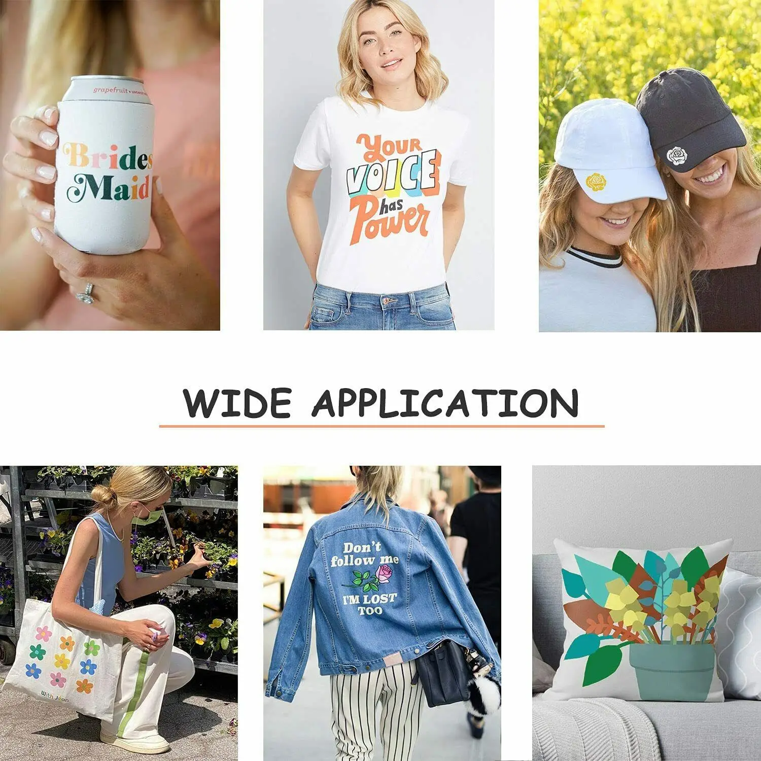 HTVRONT HTV Vinyl Bundle Heat Transfer Vinyl 80 Pack 12" x 10" Iron on Vinyl for T-Shirt for Cricut Heat Press Cloth Printing - Image 3