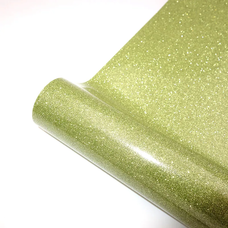 22 Colors Heat Transfer Glitter Vinyl Iron On For clothes Easy To Weed HTV Shirt High Elastic Decor Film Easy To Cut - Image 21