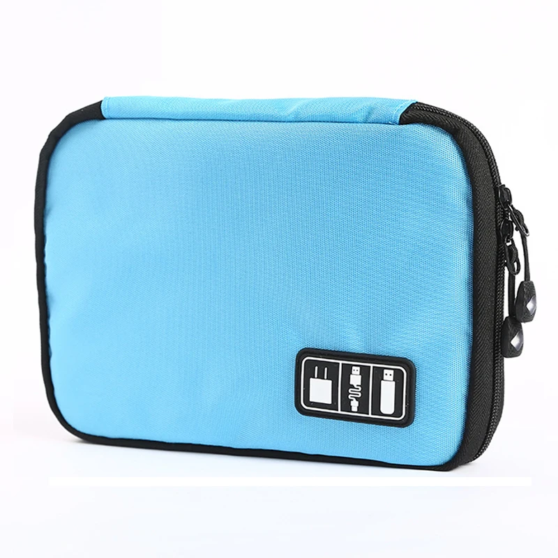 Outdoor Travel Kit Waterproof Nylon Cable Holder Bag Electronic Accessories USB Drive Storage Case Camping Hiking Organizer Bag - Image 8