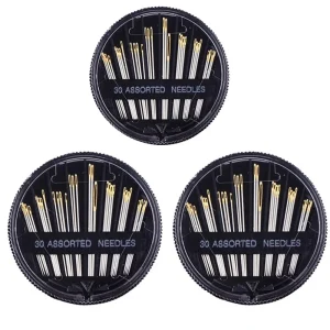 Hot sell 30PC/set 1set/3set Assorted Hand Sewing Needles Embroidery for Mending Craft Quilt Case 5BB5581
