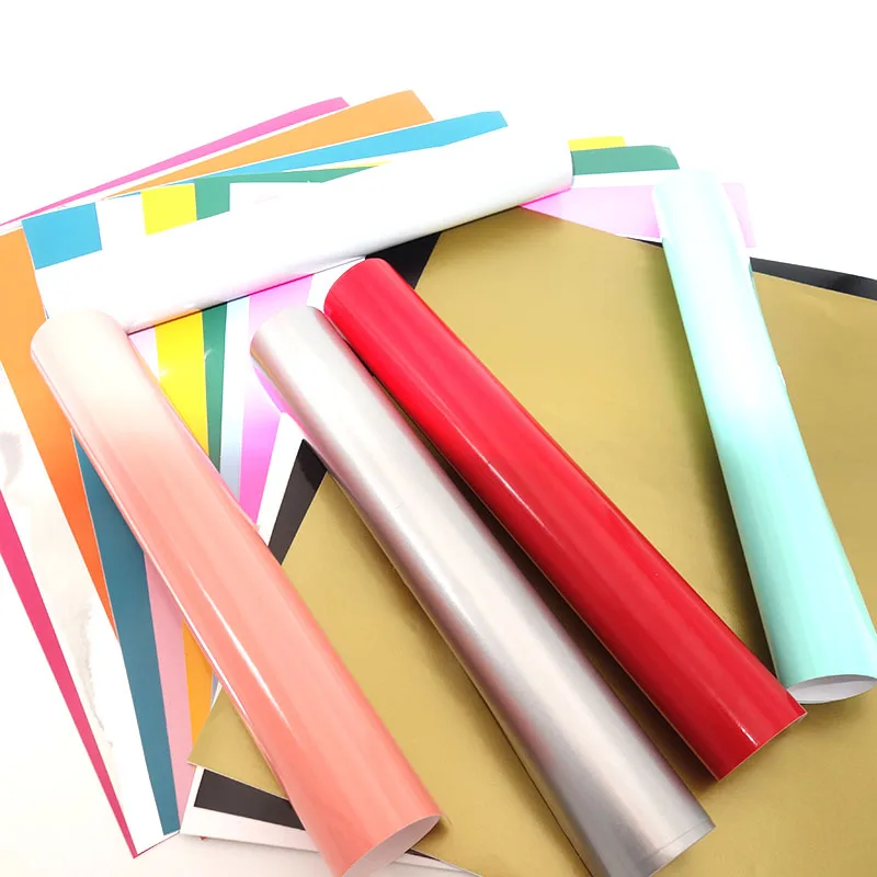 Multicolor Adhesive Craft Permanent Vinyl Roll Design Lettering Film Cup Glass Decal Sticker Xmas Card DIY Self-adhesive Film - Image 3