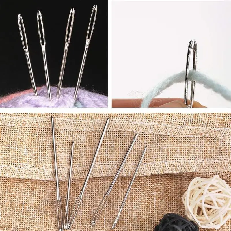 9 PCS Large Eye Blunt Sewing Needles Cross Stitch Knitting Needle Handmade Leather Embroidery Thread Needle Sewing Accessories - Image 6