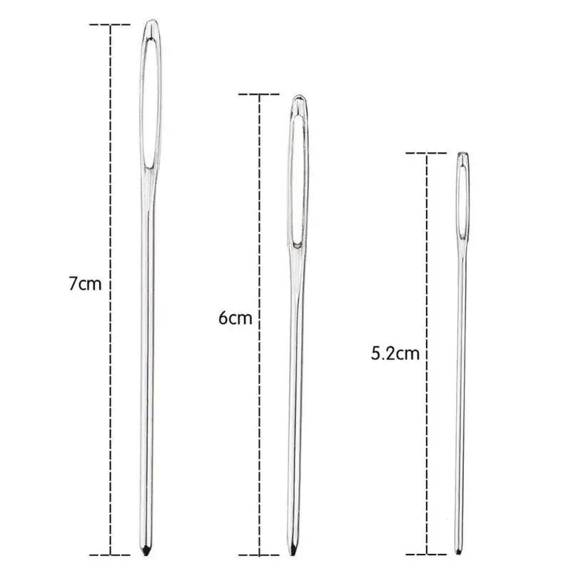 9 PCS Large Eye Blunt Sewing Needles Cross Stitch Knitting Needle Handmade Leather Embroidery Thread Needle Sewing Accessories - Image 2