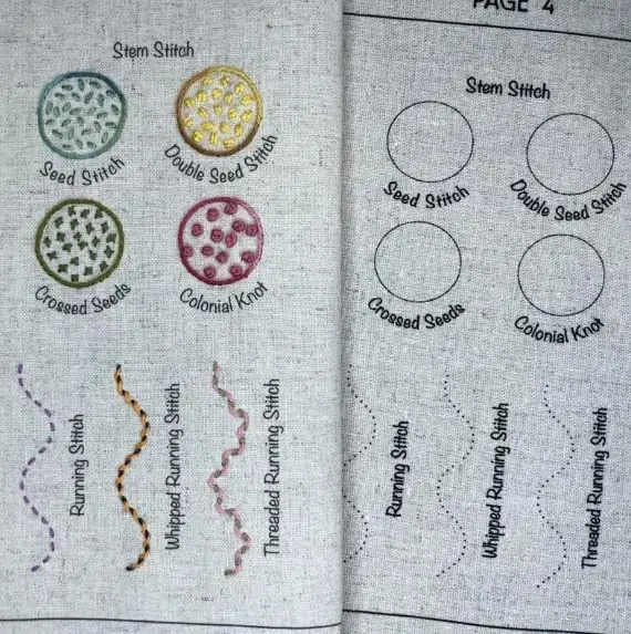 DIY Stitch Book Embroidery Book Creative Sewing Book Binder Handmade Home Needlework Book DIY Linen Decorative Embroidery Book - Image 5