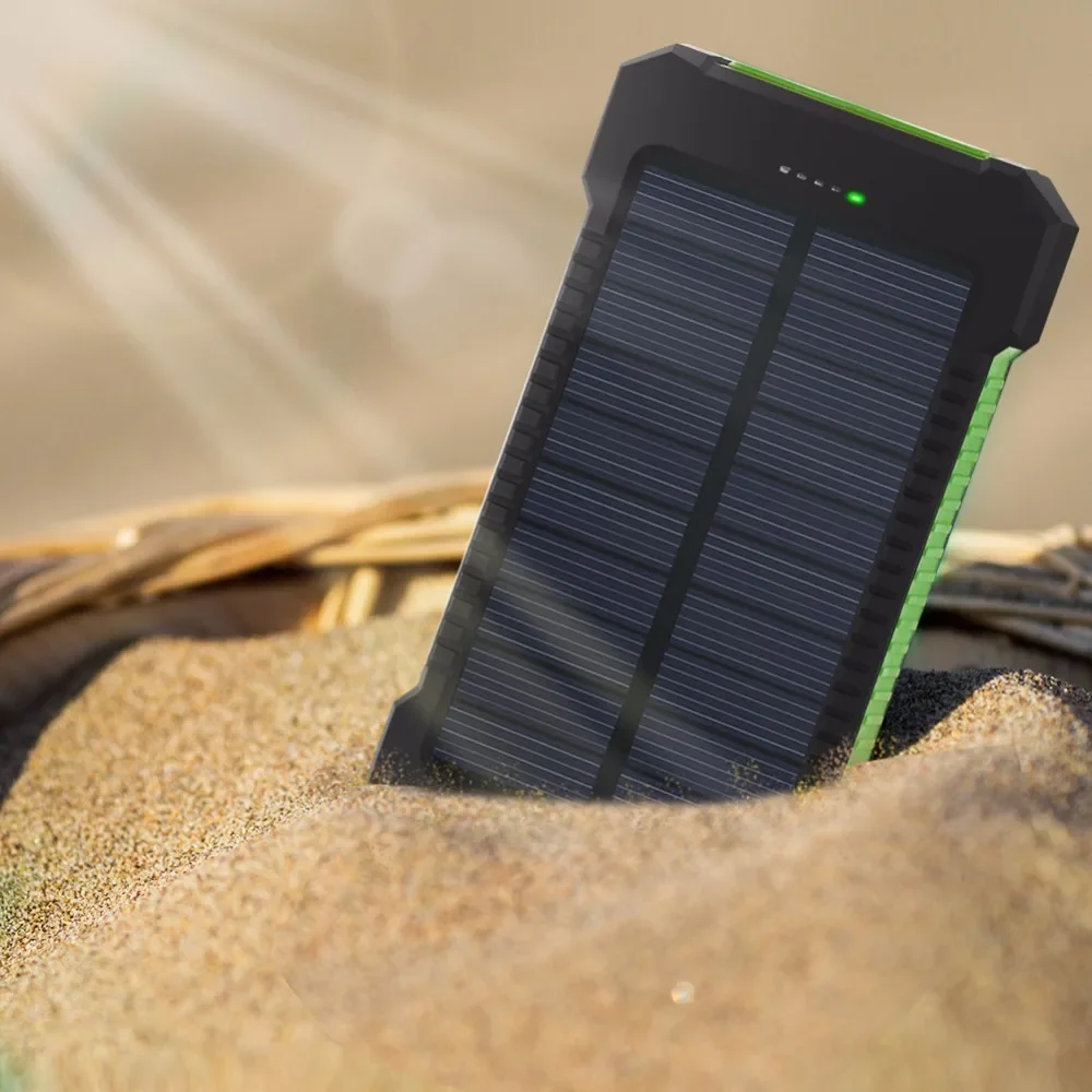 20000mAh Solar Power Bank External Battery backpack Fast Charger Powerbank With SOS Flashlight Poverbank For Smart Mobile Phone - Image 2