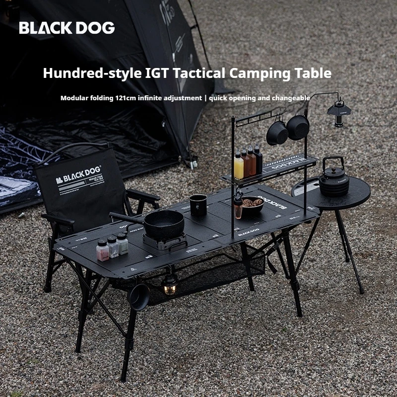 Naturehike BLACKDOG 100 Style Moves Igt Tactical Camping Table Freely Matched Quickly Installed With Load-Bearing Capacity 40KG