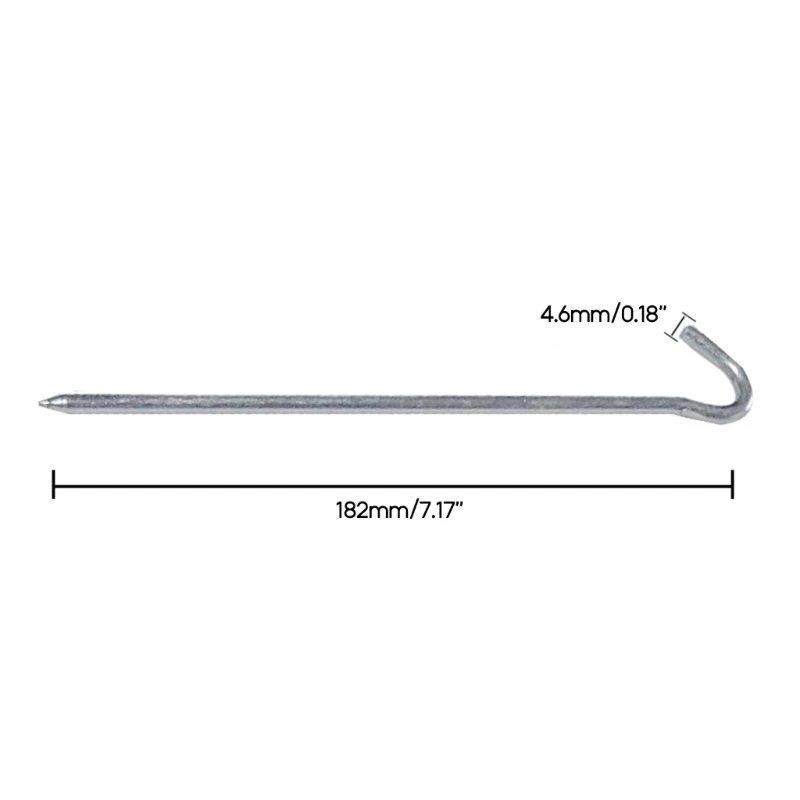 12 Pcs Metal Heavy Duty Camping Pegs Anchors Stakes Tent Canopy Stakes Durbable - Image 6