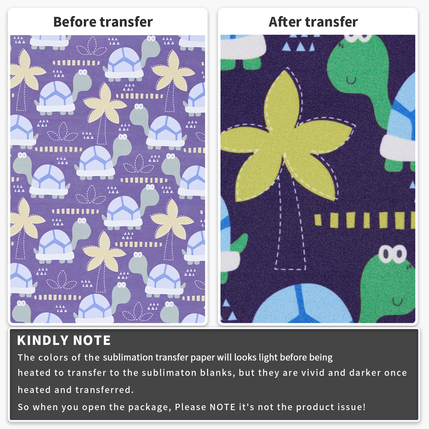 Lucky Goddness 12*12 In Infusible Transfer Ink Sheet Watercolor Sublimation Ink Transfer PaperTransfer Vinyl for Press T-Shirts - Image 2