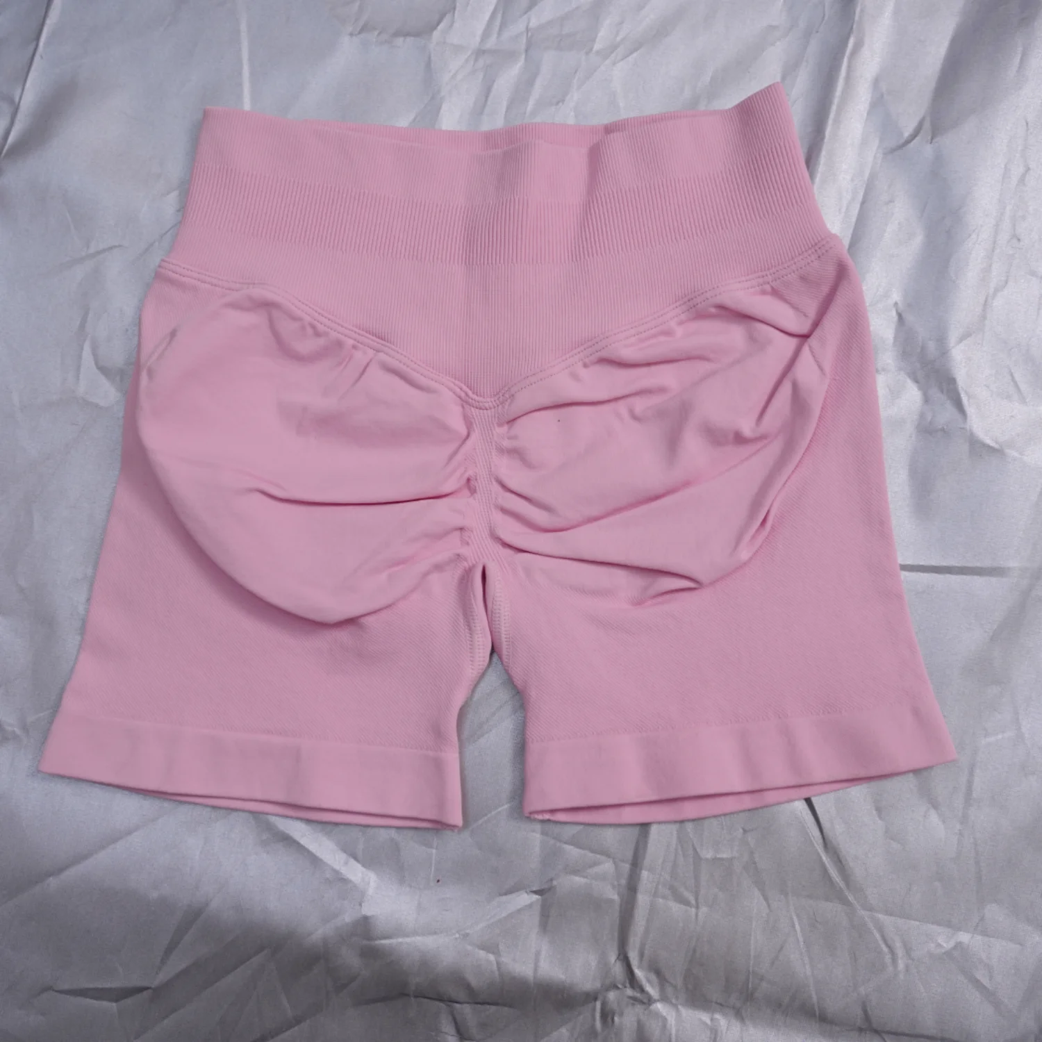 Yoga ShortsYogImpact Shorts with Logo 4.5'' Low Waist Seamless Scrunch Bum Gym Shorts Workout Biker Short Stretch Fitness Short - Image 7