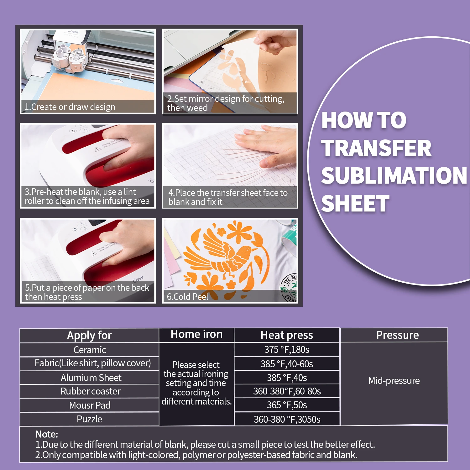 Lucky Goddness Pure Color Sublimation Transfer Paper Ink 1 Pcs 12X12" Vinyl Sublimation Paper Press for T-Shirts Mugs DIY - Image 6