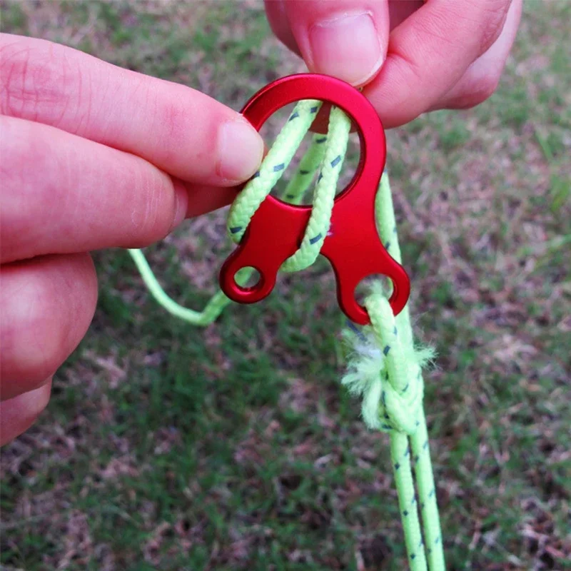 5pcs Fast Binding Tent Adjustment Buckle Camping Anti Slip Explore Outdoor Climb Rope Survival Equipment 3hole Snail Shape Parts - Image 3