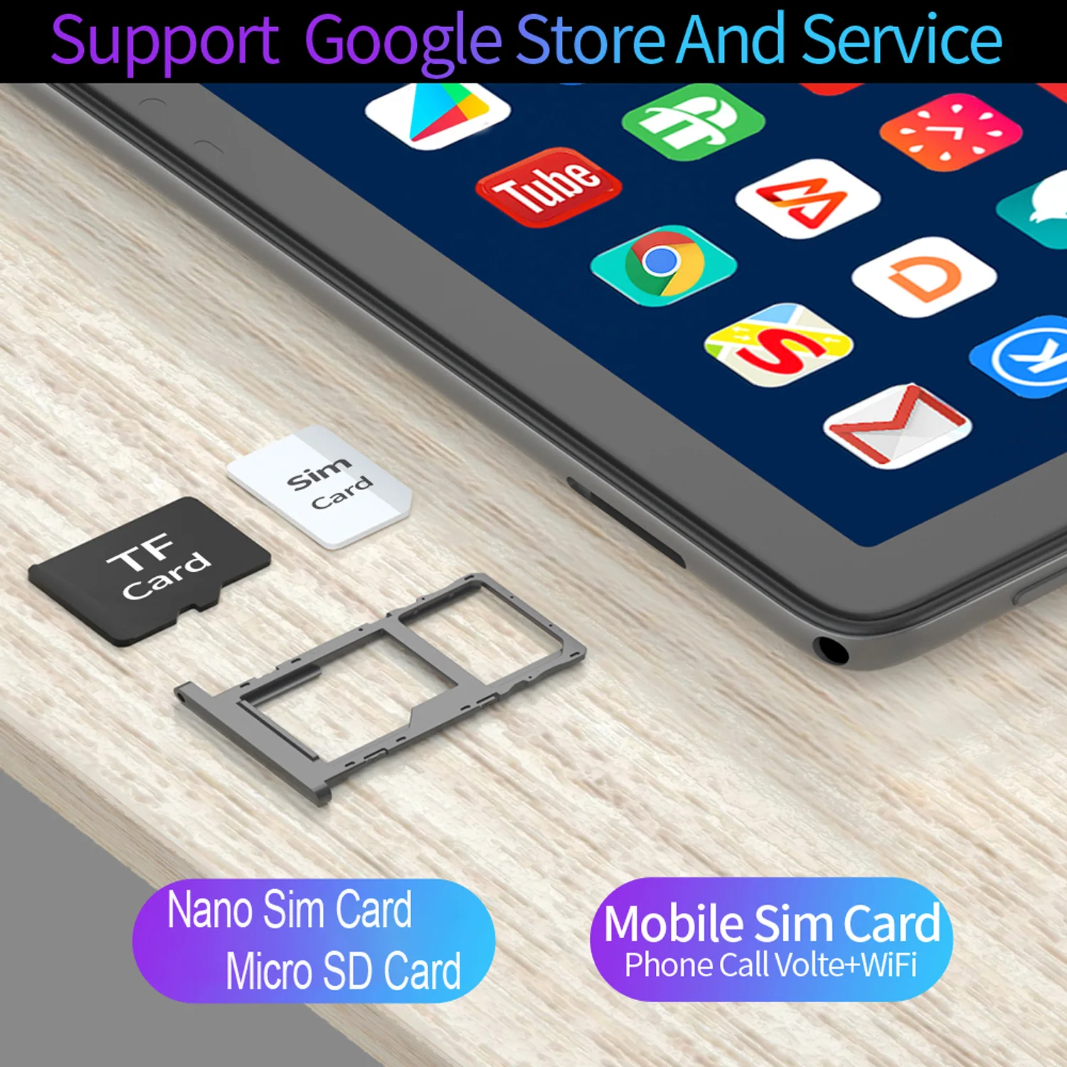 New 10.1 Inch Android Tablet Pc Google Play Octa Core Dual Cameras Dual SIM 3G Phone Call Tablets Global Version 4GB RAM 64GB - Image 3