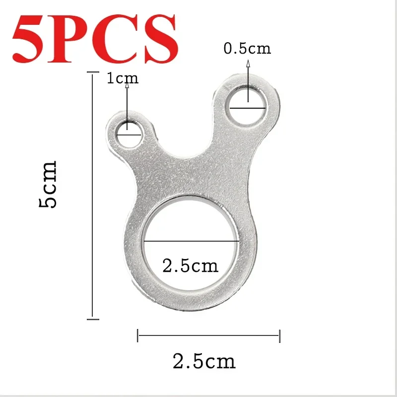 5pcs Fast Binding Tent Adjustment Buckle Camping Anti Slip Explore Outdoor Climb Rope Survival Equipment 3hole Snail Shape Parts - Image 11