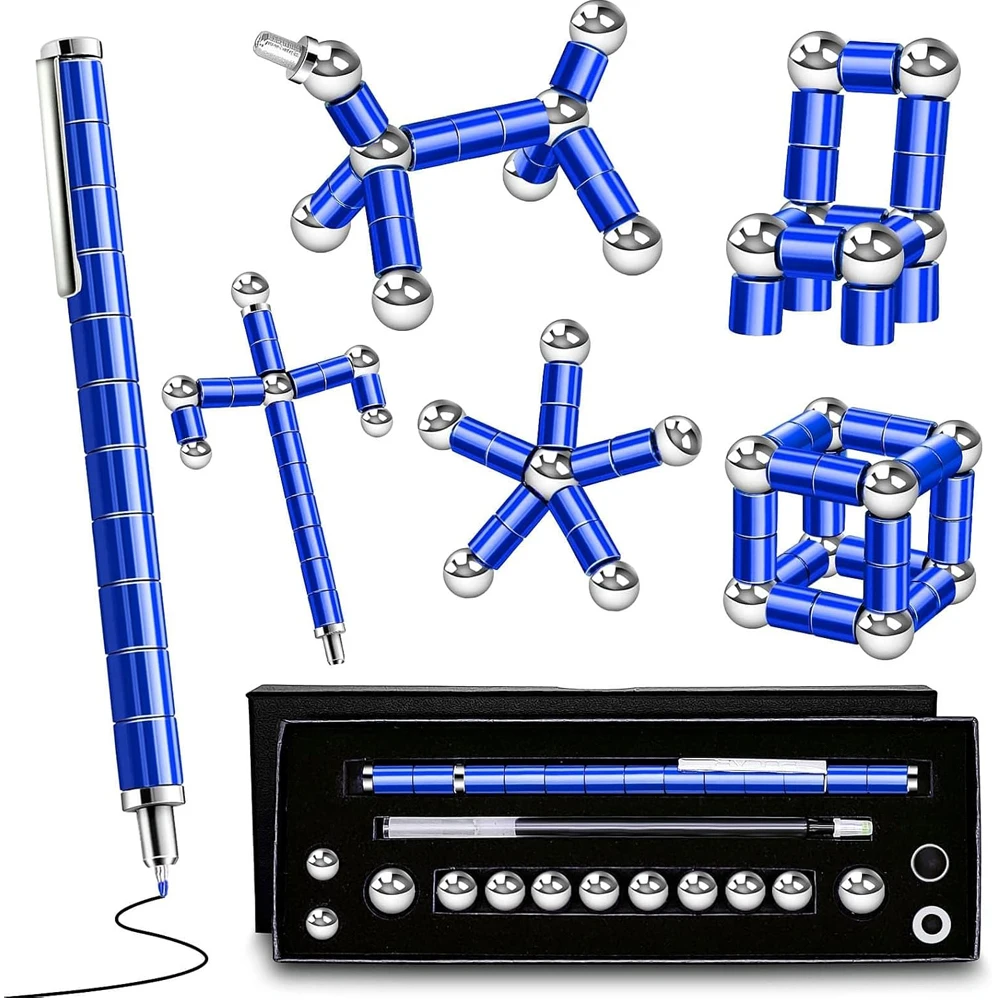 Fidget Magnetic Pen Toy, Magnet Polar Pen, Decompression Writing Pen for Anxiety Relief, Finger Spinning Gifts for kids and Teen - Image 13