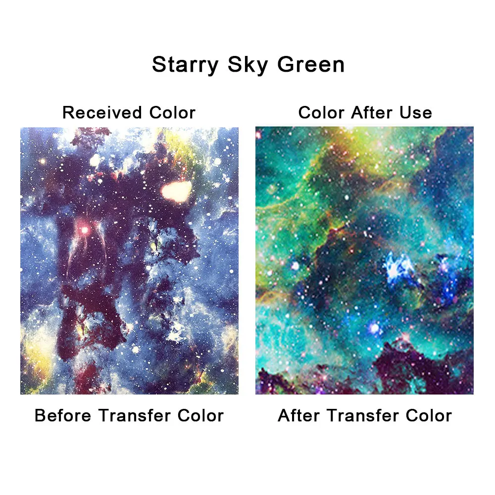 Infusible Ink Transfer Sheet 12" x 10"/19"/39" Galaxy Sublimation Transfer Paper for cut Mug DIY T- Shirts Coasters Tote Bags - Image 7