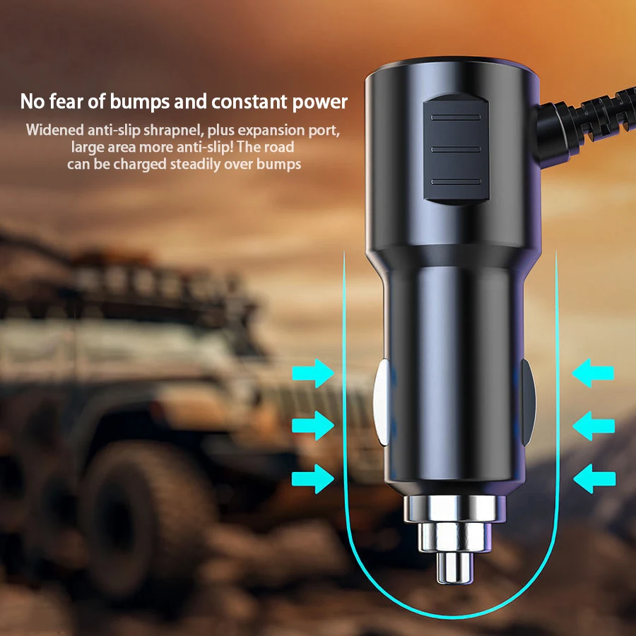 12V/24V Multi-Function Charger USB Fast Charging Can Charge Multiple Devices At The Same Time, One Tow And Four Car Chargers - Image 6
