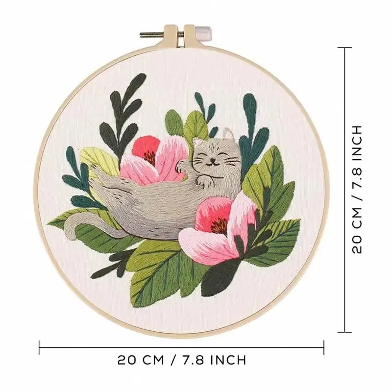 2024 New Embroidery Diy Material Package Kit Cat Pattern Cross Stitch Table Painting Hanging Picture - Image 5
