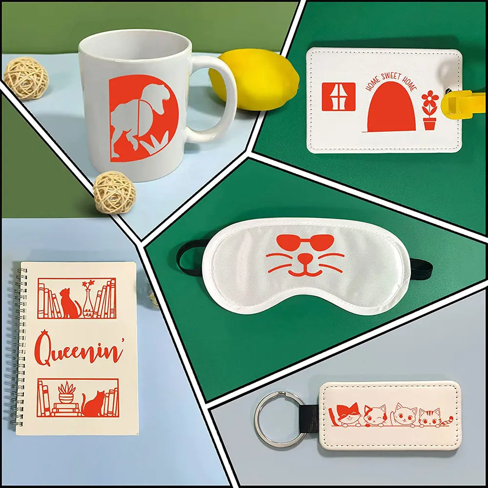 12"x39" Infusible Transfer Ink Vinyl Film Solid Color Sublimation Paper For Cut Mugs Heat Press DIY T-Shirts Coasters Decor - Image 4