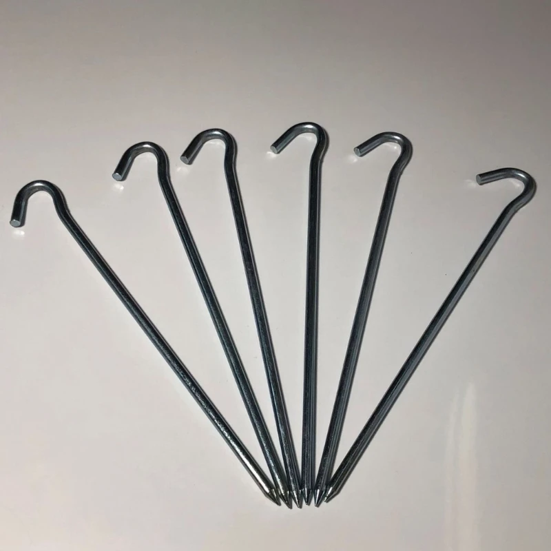 12 Pcs Metal Heavy Duty Camping Pegs Anchors Stakes Tent Canopy Stakes Durbable - Image 3