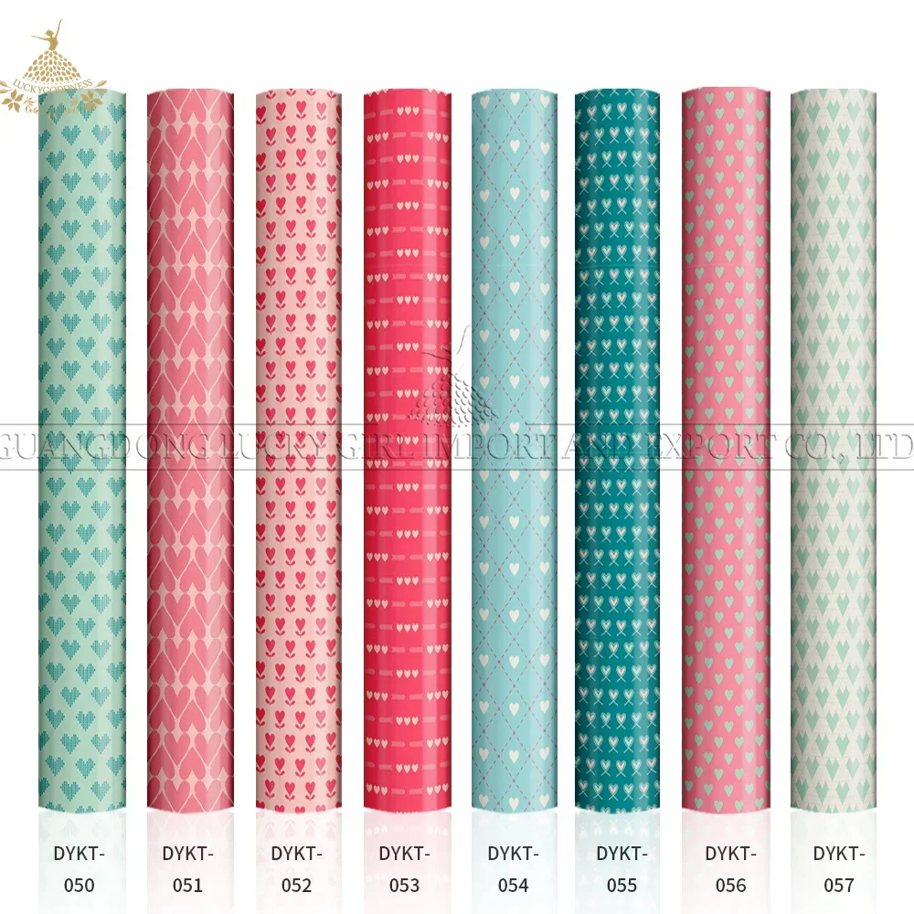 Lucky Goddness Pink Heart Infusible Transfer Ink Sheets 8 Pcs 12x12" Valentine's Day Sublimation Paper for Joy T-shirts Mugs DIY - Image 7