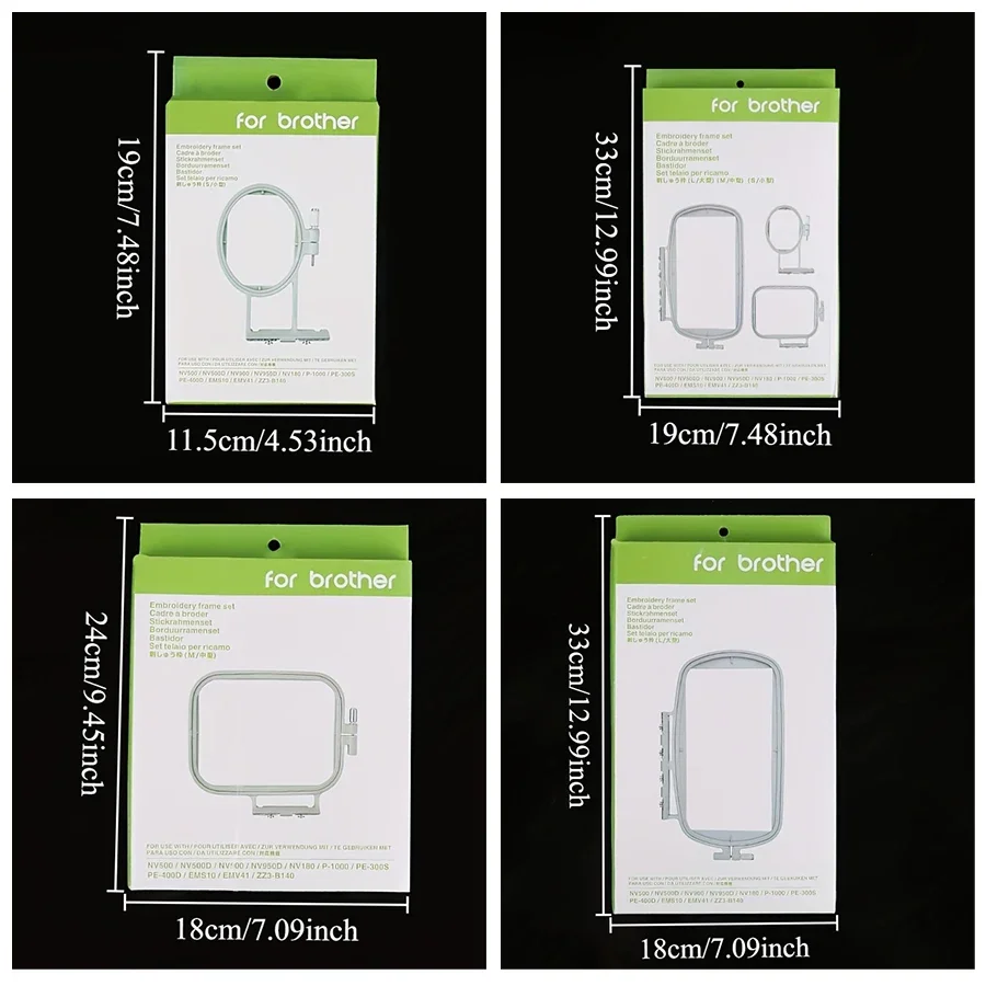 Brothers Home Multi-functional Embroidery Sewing Machine with Cloth Frame Square Frame Multi-size Embroidery Frame - Image 6