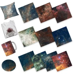 WOWOCUT 1 PCS Infusible Transfer Ink Sheet 12"X12" Starry Sky Sublimation Ink Sheet Heat Press Transfer Paper for T-shirt Bags