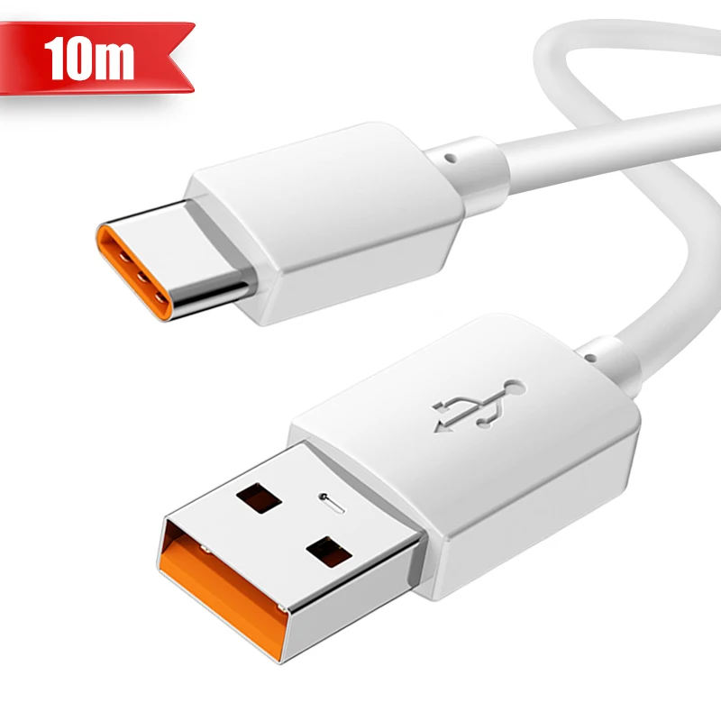 10M/8M/5M/3M Super Long USB Type C Charging Cable Extra Extended 6A Data Transfer Cables for Samsung IPhone Phones Camera Laptop - Image 8
