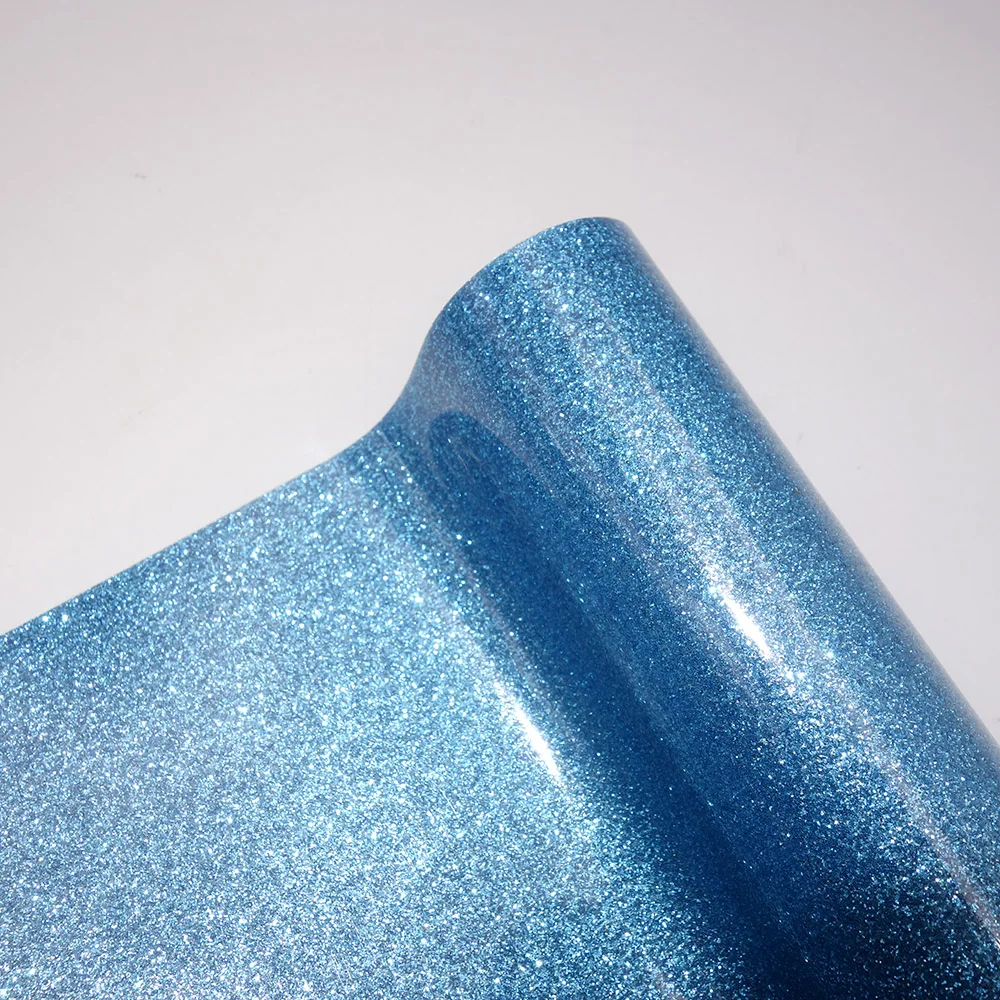 22 Colors Heat Transfer Glitter Vinyl Iron On For clothes Easy To Weed HTV Shirt High Elastic Decor Film Easy To Cut - Image 10