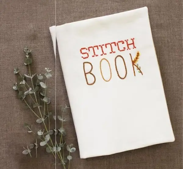 DIY Stitch Book Embroidery Book Creative Sewing Book Binder Handmade Home Needlework Book DIY Linen Decorative Embroidery Book - Image 2