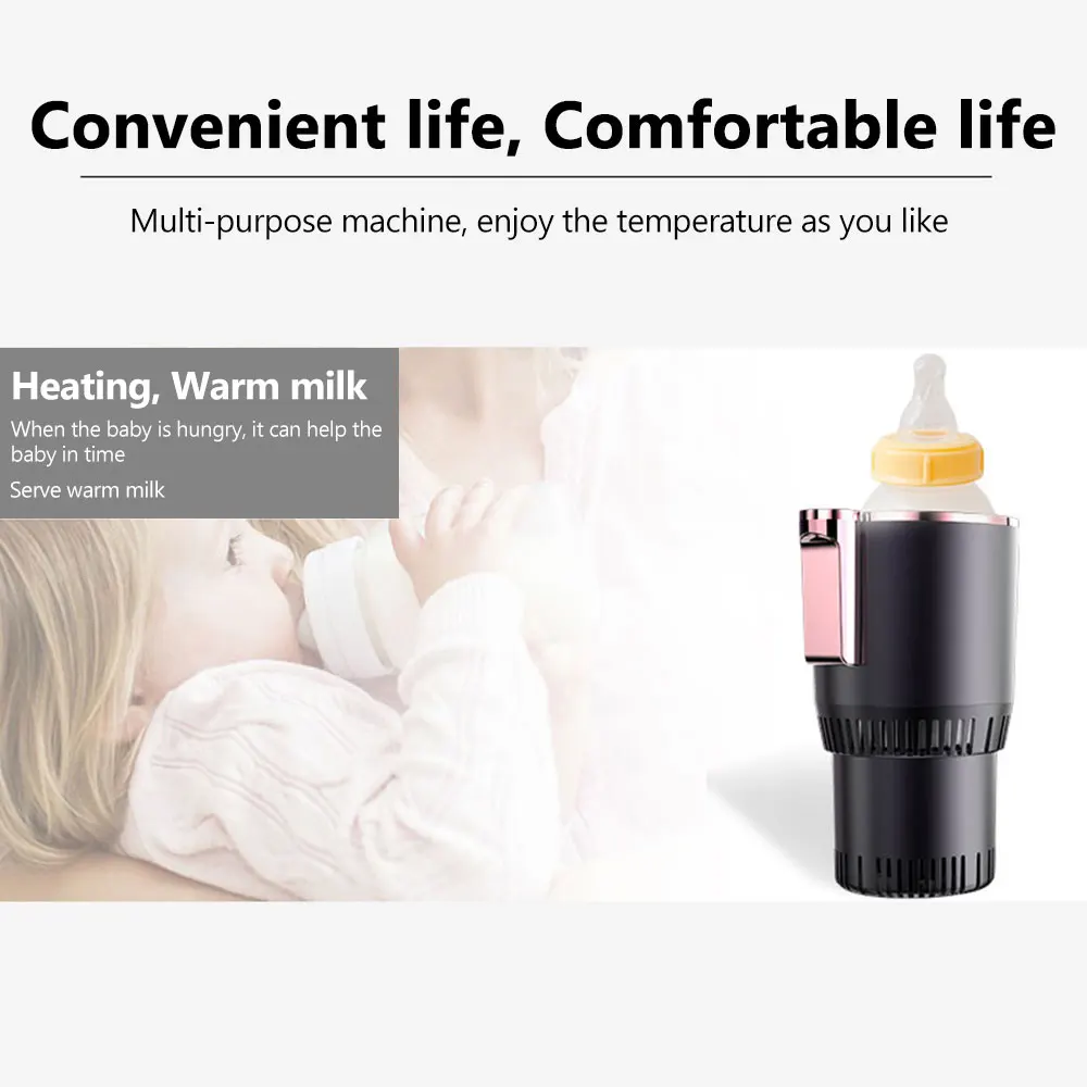 2 in1 Hot And Cold Car Smart Cup Drinks Holders Digital Temperature Display Drink Cup Warmer Cooler For Home Office - Image 4