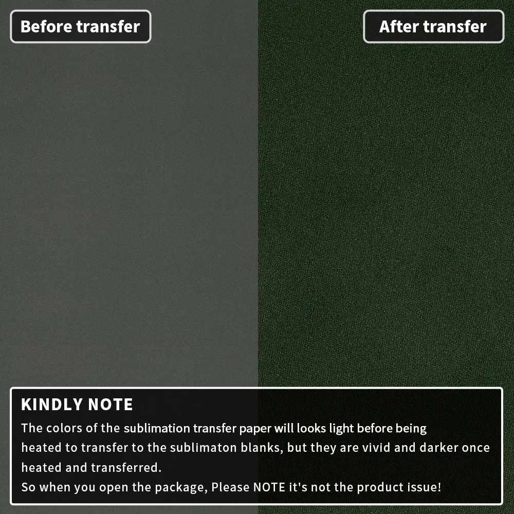 Lucky Goddness Pure Color Sublimation Transfer Paper Ink 1 Pcs 12X12" Vinyl Sublimation Paper Press for T-Shirts Mugs DIY - Image 2