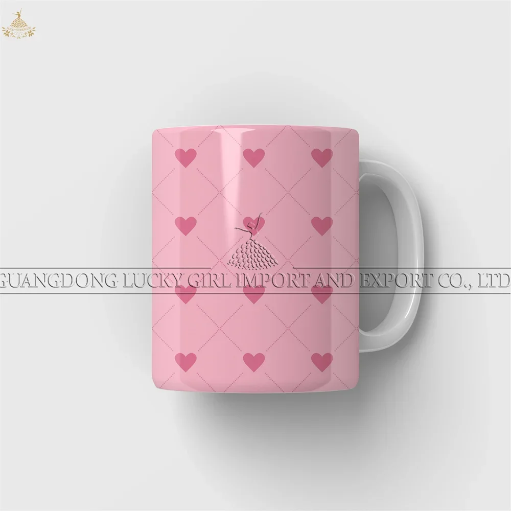 Lucky Goddness Pink Heart Infusible Transfer Ink Sheets 8 Pcs 12x12" Valentine's Day Sublimation Paper for Joy T-shirts Mugs DIY - Image 3
