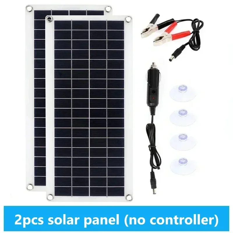 20W-1000W Solar Panel 12V Solar Cell 100A Controller Solar Panel for Phone RV Car MP3 PAD Charger Outdoor Battery Supply Camping - Image 18