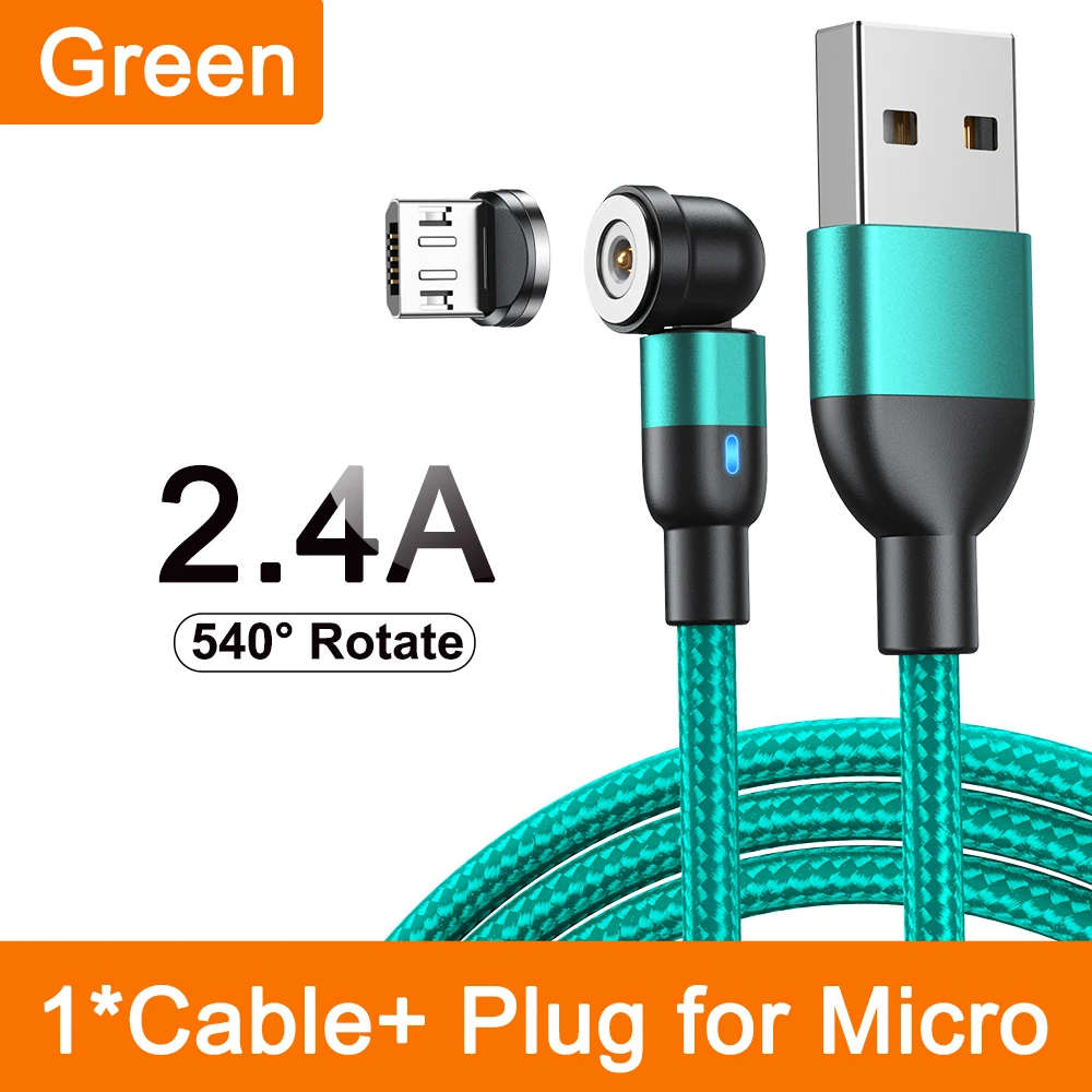 AUFU Magnetic Cable 3M 540 Rotate Magnet Charger Micro USB Type C Cable Mobile Phone Wire Cord For iPhone Samsung Xiaomi Redmi - Image 19