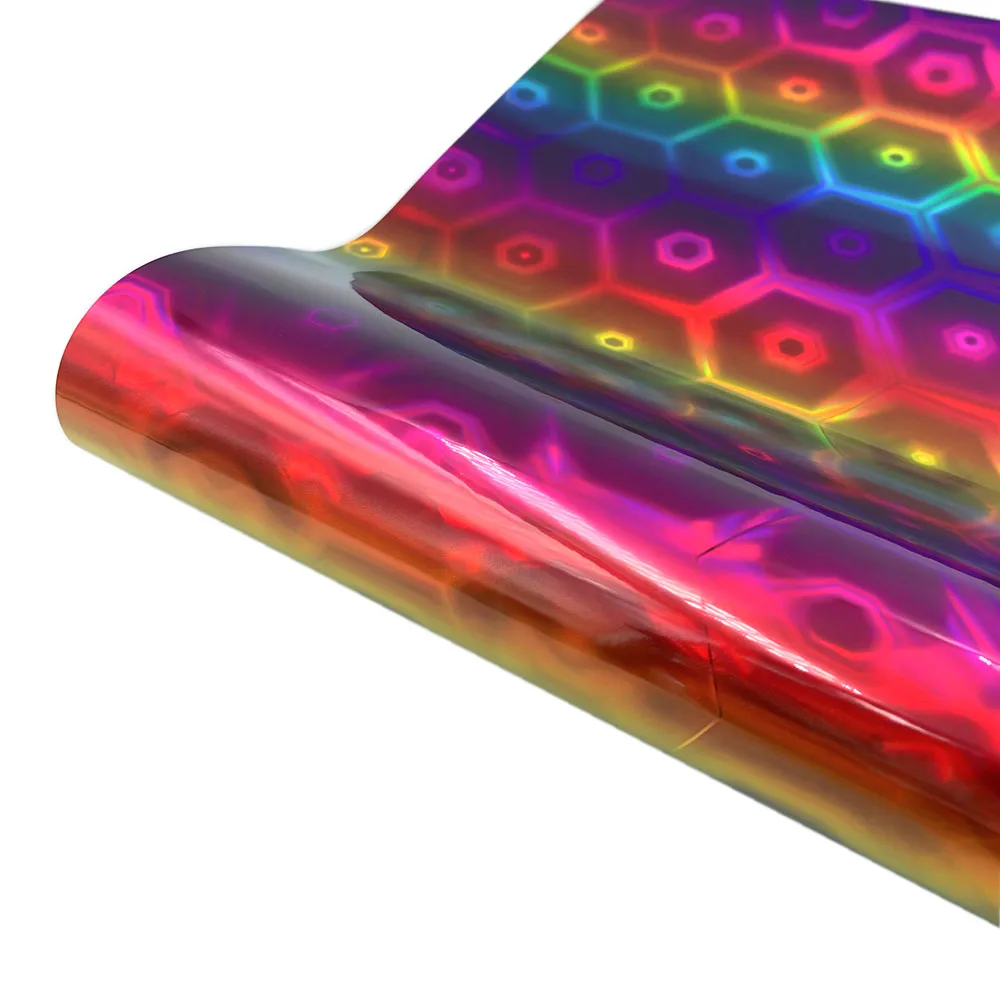 12in x 10in Holographic Rainbow Adhesive Vinyl Film Sheet Mugs Cup Window Ceramics Holiday Decoration For Cut - Image 9