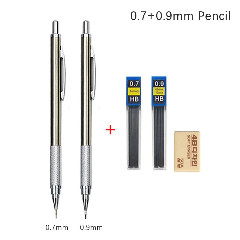 0.3 0.5 0.7 0.9 1.3 2.0mm Mechanical Pencil Set Full Metal Art Drawing Painting Automatic Pencil with Leads Office School Supply - Image 22