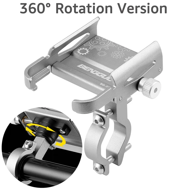 iBudim Bike Phone Holder 360 Rotation Bicycle Phone Holder for 4.7-7.0 inch Devices Motorcycle Handlebar Mobile Phone Stand - Image 8