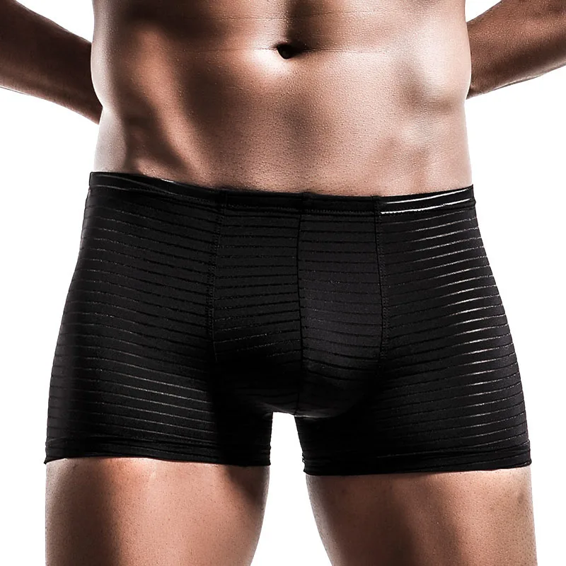 Mens Total Support Pouch Boxer Briefs Mesh Comfortable Cooling Moisture Wicking Underwear Breathable Elastic waistband Underpant - Image 4