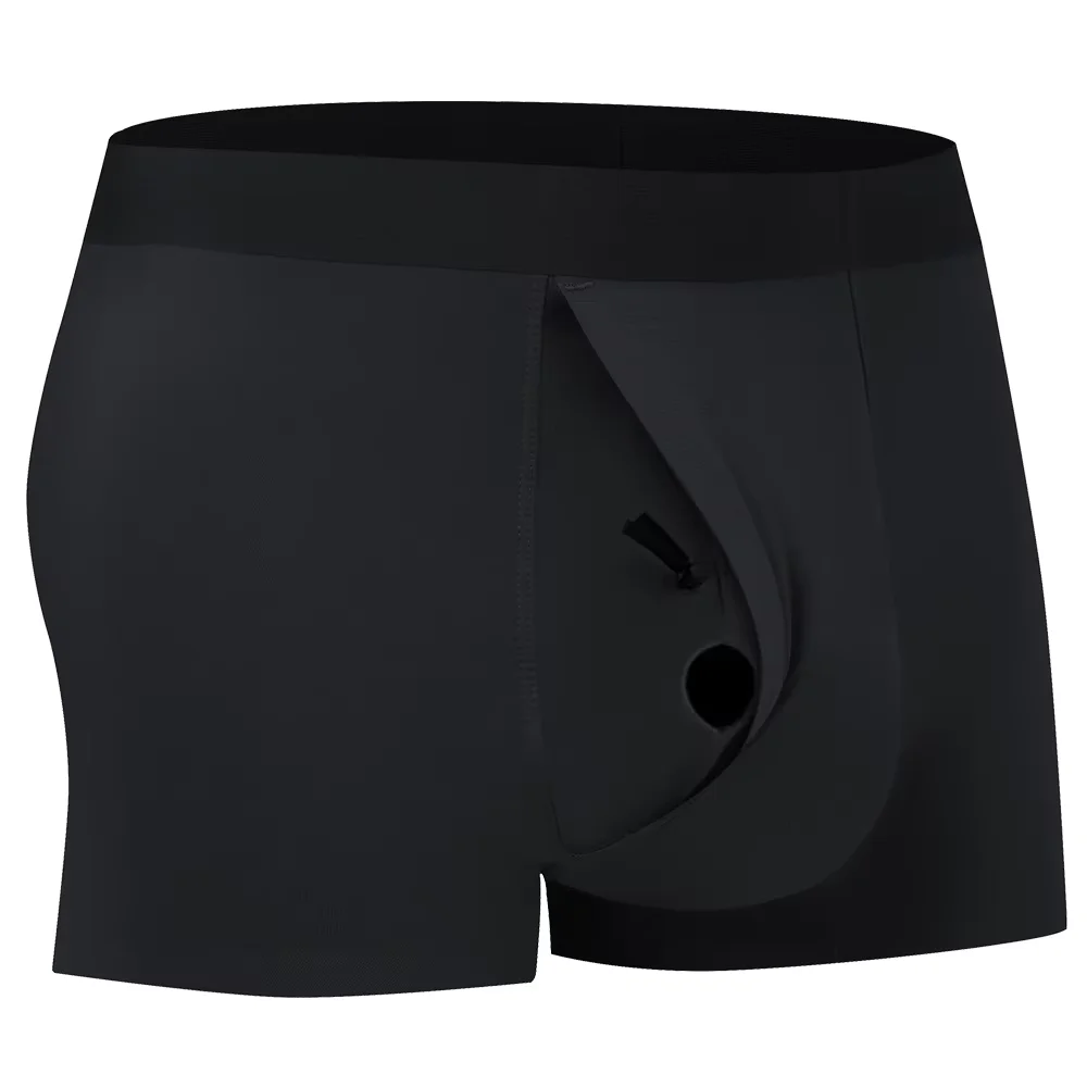 Men's Breathable Underwear Front Open Hole with Adjustable Ring Sheath Boxers Foreskin Long Therapy Enhanced Man Boxers Briefs - Image 7