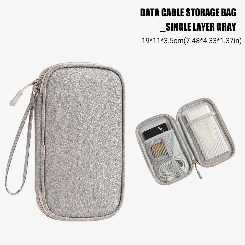 Travel Portable Digital Accessories Storage Bag Organizer of Mobile Phone Bag U Disk Charging Bank Mobile Data Cable Storage Bag - Image 10