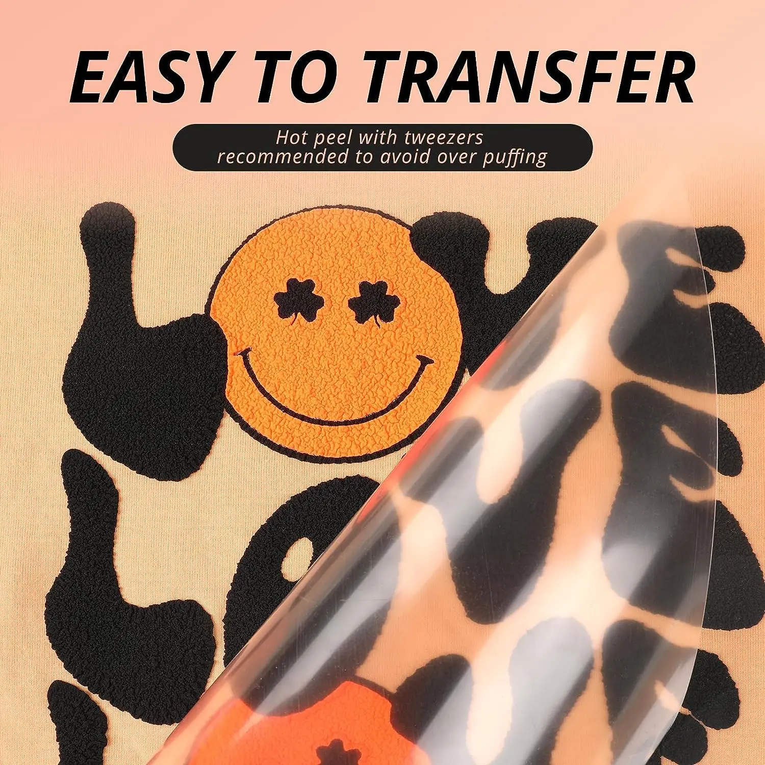 HTVRONT 10"X6ft 3D Puff Heat Transfer Vinyl Roll 7 Colors for Clothing T-shirt Printing DIY Iron on HTV Christmas Gift - Image 4