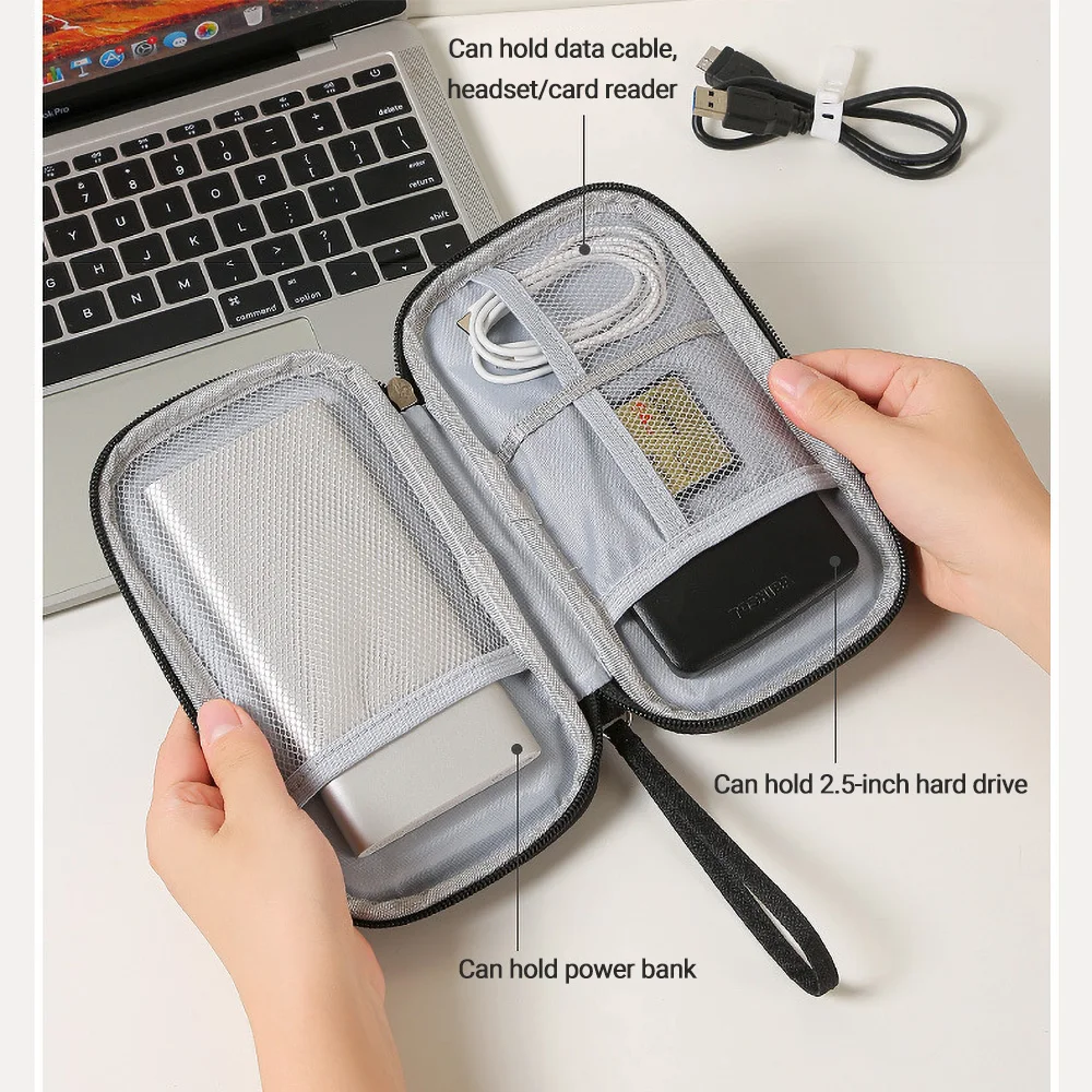 Travel Portable Digital Accessories Storage Bag Organizer of Mobile Phone Bag U Disk Charging Bank Mobile Data Cable Storage Bag - Image 2