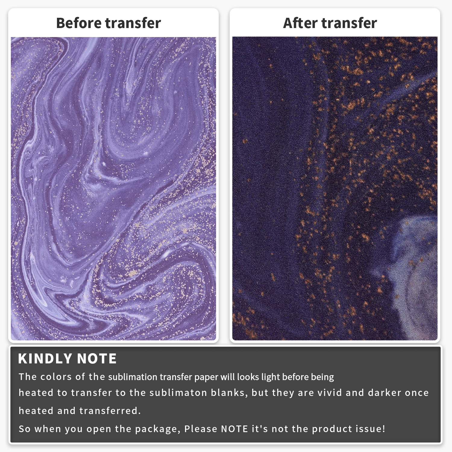 Lucky Goddness Transfer Vinyl Paper Ink 12x12" Watercolor Sublimation Transfer Paper for Coasters Mugs for Mugs Press Joy DIY - Image 2