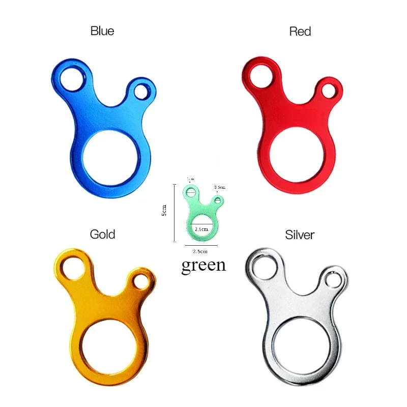 5pcs Fast Binding Tent Adjustment Buckle Camping Anti Slip Explore Outdoor Climb Rope Survival Equipment 3hole Snail Shape Parts - Image 4