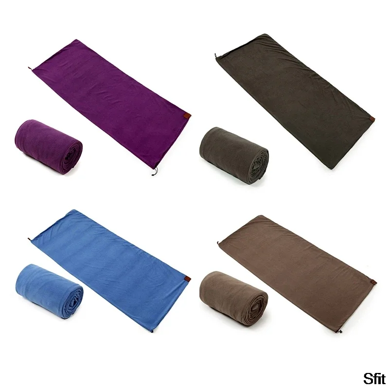 Portable Ultra-light Polar Fleece Sleeping Bag Outdoor Camping Tent Bed Travel Warm Sleeping Bag Liner Camping sport Accessories - Image 2