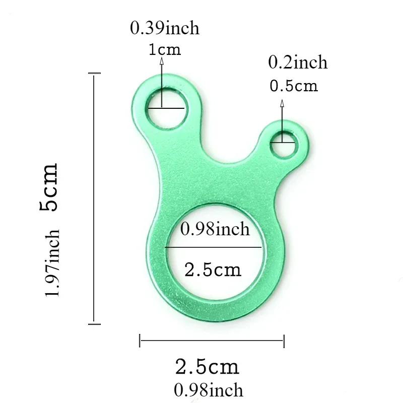5pcs Fast Binding Tent Adjustment Buckle Camping Anti Slip Explore Outdoor Climb Rope Survival Equipment 3hole Snail Shape Parts - Image 2